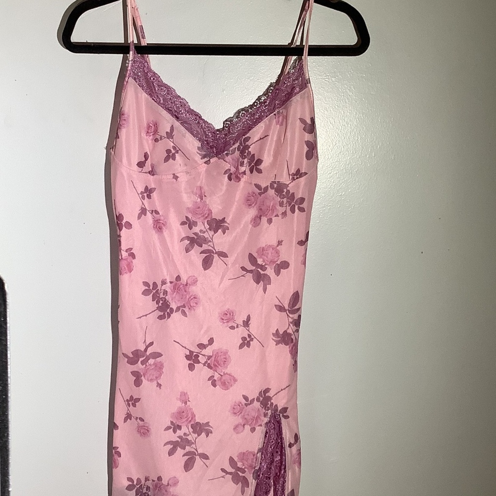 Floral And Lace Pink Dress